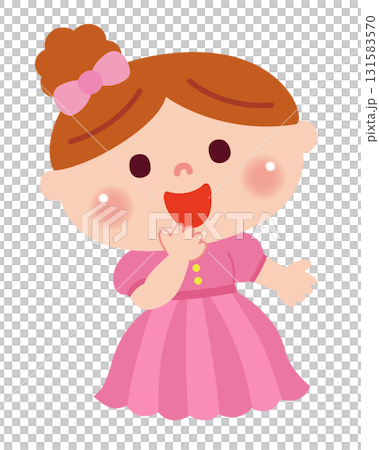 お遊戯会で劇をしている女の子のイラスト 131583570