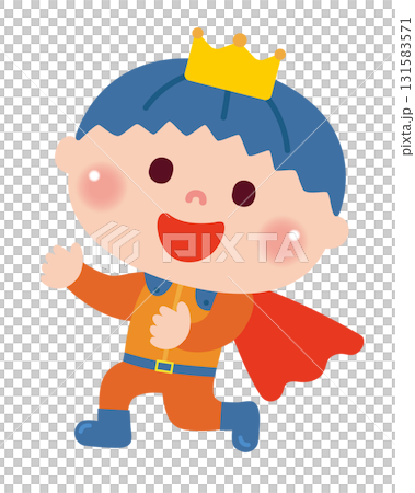 お遊戯会で劇をしている男の子のイラスト お遊戯会で劇をしている男の子のイラスト 131583571