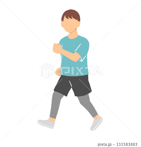 ジョギングをしている男性 ジョギングをしている男性 131583883