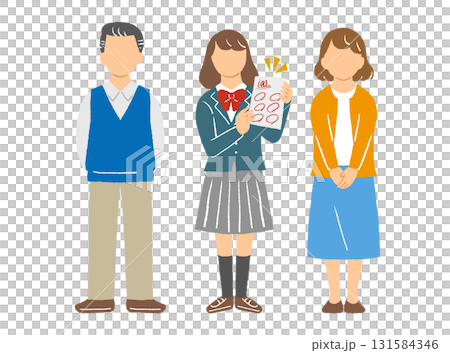 Daughter and parents, career path Daughter and parents, career path 131584346