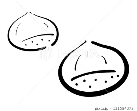 栗 線画 イラスト 栗 線画 イラスト 131584378