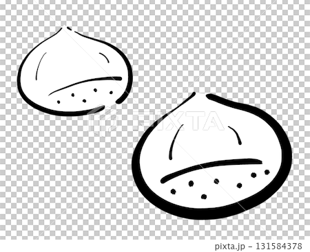 栗 線画 イラスト 栗 線画 イラスト 131584378