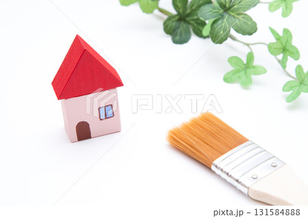 住宅と刷毛 住宅塗装 外壁塗装 イメージ 住宅と刷毛 住宅塗装 外壁塗装 イメージ 131584888