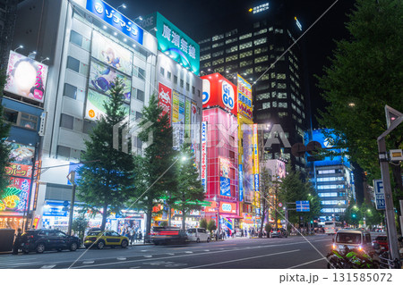 《東京都》秋葉原電気街・都市夜景 131585072