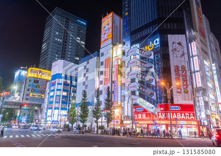 《東京都》秋葉原電気街・都市夜景 131585080