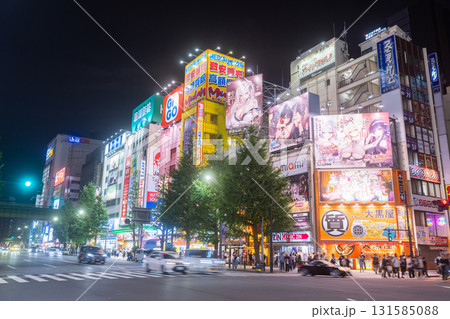 《東京都》秋葉原電気街・都市夜景 131585088