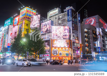 《東京都》秋葉原電気街・都市夜景 《東京都》秋葉原電気街・都市夜景 131585089