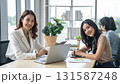 ミーティングをする若手ビジネスパーソン 131587248
