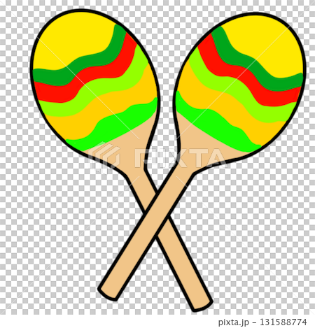 馬拉卡斯樂器簡單 131588774