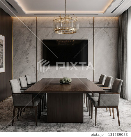 お洒落なミーティングルーム/ラウンジ 131589088