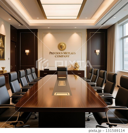 お洒落なミーティングルーム/ラウンジ 131589114