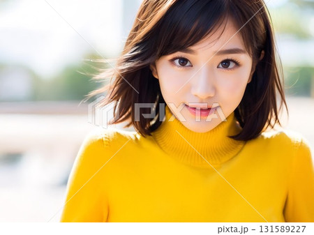 見つめる女性 131589227