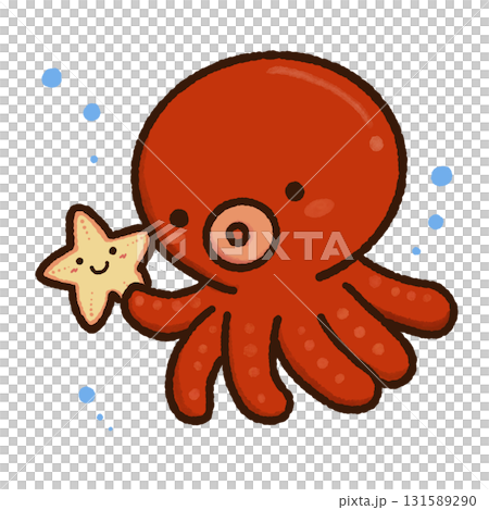 海星和章魚 海星和章魚 131589290