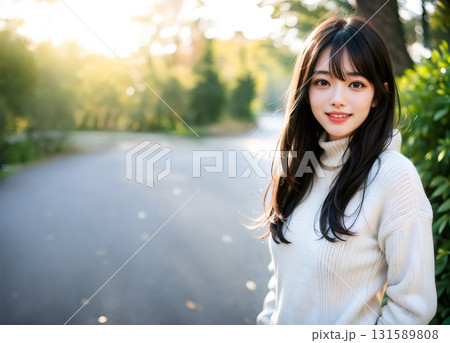 公園にいる女性 131589808