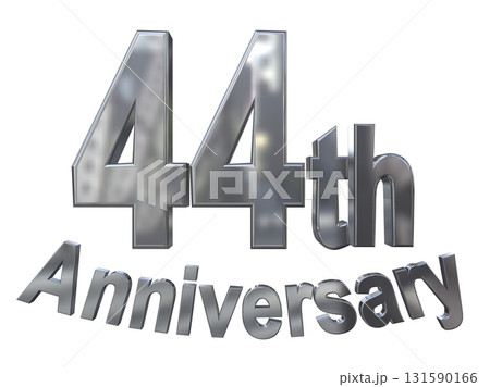 3DCG文字「44th Anniversary/44周年マークキラキラ」 131590166