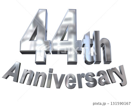 3DCG文字「44th Anniversary/44周年マークキラキラ」 131590167