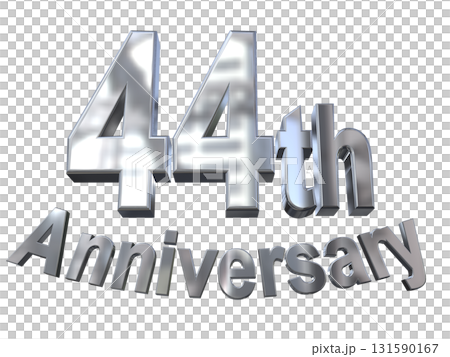 3DCG text "44th Anniversary/44th Anniversary Mark Sparkle" 131590167