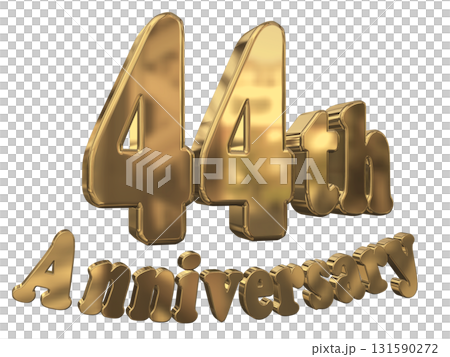 3DCG text "44th Anniversary/44th Anniversary Mark Sparkle" 3DCG text "44th Anniversary/44th Anniversary Mark Sparkle" 131590272