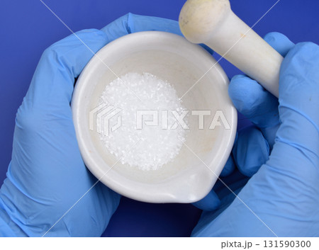 Sodium cyclamate is an artificial sweetener on grey background Sodium cyclamate is an artificial sweetener on grey background 131590300
