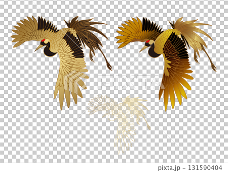 鶴展翅飛翔 131590404