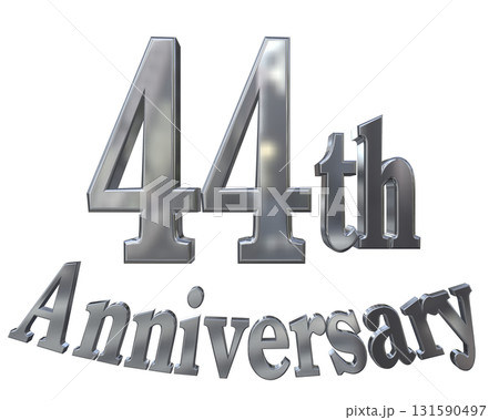 3DCG文字「44th Anniversary/44周年マークキラキラ」 3DCG文字「44th Anniversary/44周年マークキラキラ」 131590497