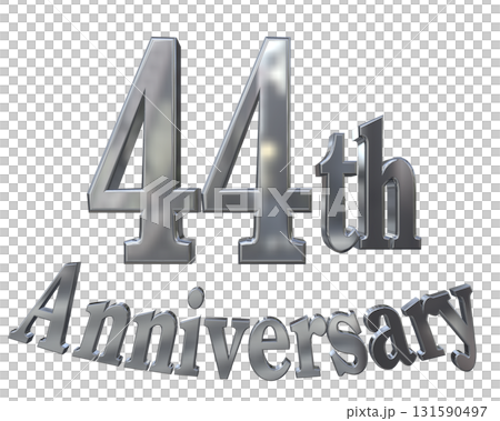 3DCG文字「44th Anniversary/44周年マークキラキラ」 3DCG文字「44th Anniversary/44周年マークキラキラ」 131590497