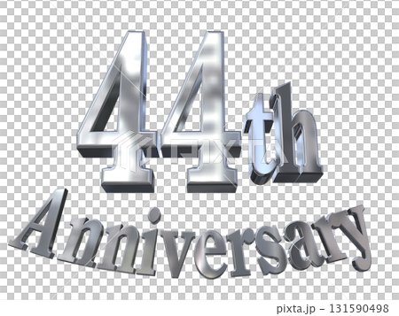 3DCG文字“44週年/44週年紀念馬克·斯帕克” 3DCG文字“44週年/44週年紀念馬克·斯帕克” 131590498