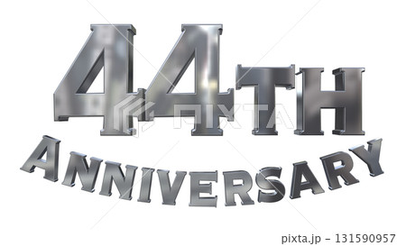 3DCG文字「44th Anniversary/44周年マークキラキラ」 131590957