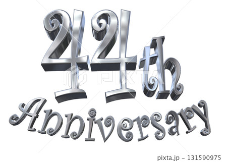 3DCG文字「44th Anniversary/44周年マークキラキラ」 3DCG文字「44th Anniversary/44周年マークキラキラ」 131590975