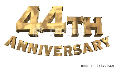 3DCG文字「44th Anniversary/44周年マークキラキラ」 3DCG文字「44th Anniversary/44周年マークキラキラ」 131591506