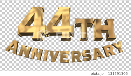 3DCG文字「44th Anniversary/44周年マークキラキラ」 3DCG文字「44th Anniversary/44周年マークキラキラ」 131591506