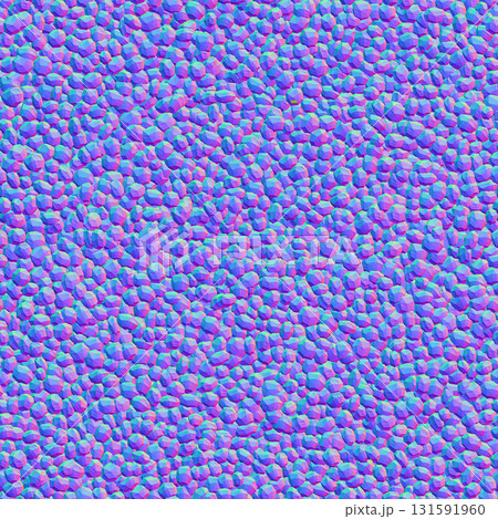 砂利のノーマルマップ（完全なシームレスパターン） 131591960