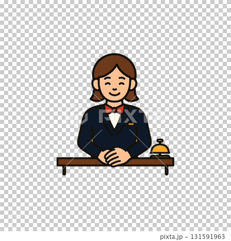 禮賓彩色圖示、材質、無背景、文件創建 131591963