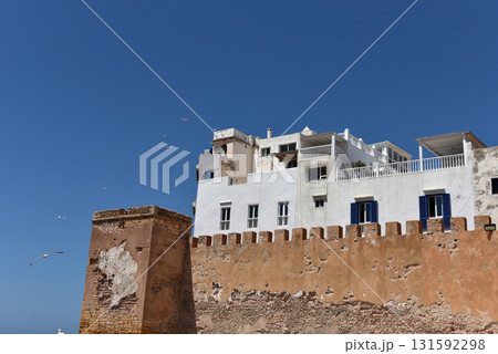 Essaouira old medina whitewashed buildings, Morocco Essaouira old medina whitewashed buildings, Morocco 131592298