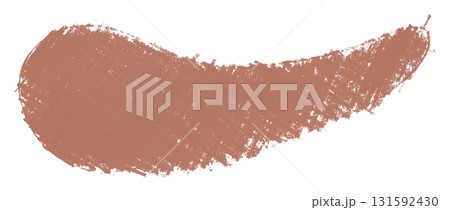 Abstract organic colored pencils abstract brown chalk drop shape isolated on transparent background 131592430