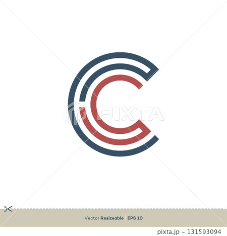 C Letter Vector Icon Logo Template Flat Design C Letter Vector Icon Logo Template Flat Design 131593094