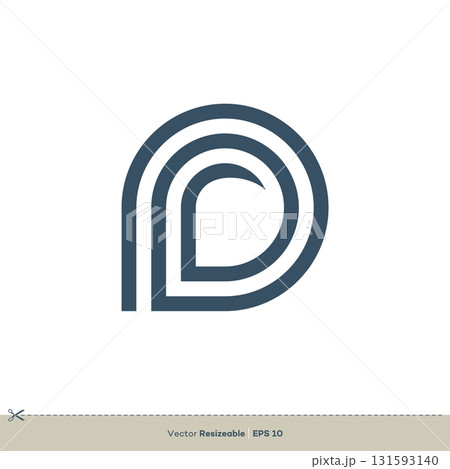 Letter D vector Logo Template flat design 131593140