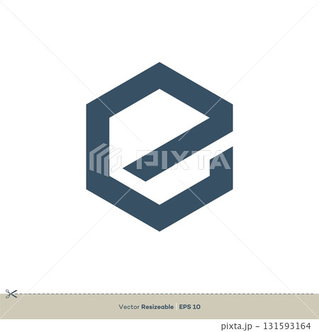 Letter E Logo Vector Icon Template Flat Illustration Design 131593164