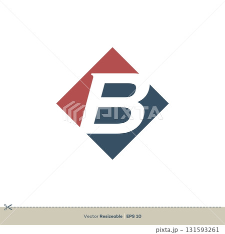 B Letter vector Logo Template illustration design 131593261