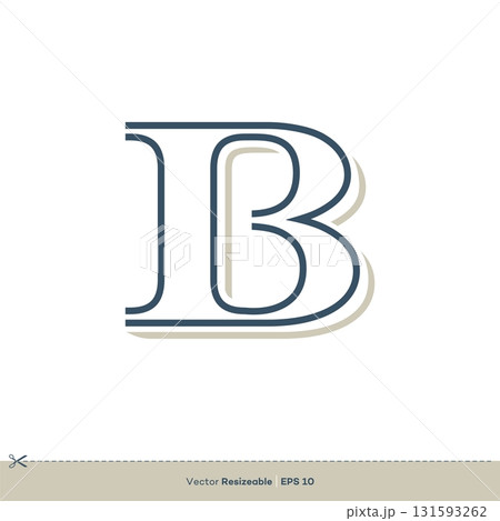 B Letter vector Logo Template illustration design 131593262
