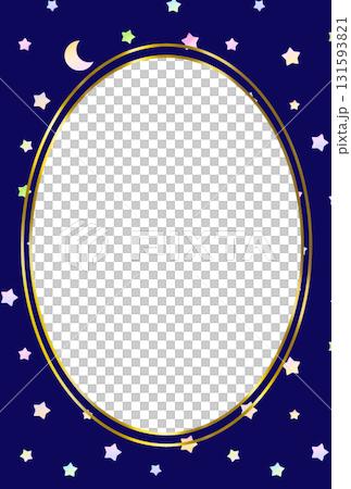 Star and Crescent Moon Frame〈Postcard〉 E-2 Star and Crescent Moon Frame〈Postcard〉 E-2 131593821