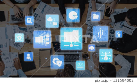 Managing online folders with digital cloud file organization and data security icons Funnel Managing online folders with digital cloud file organization and data security icons Funnel 131594005