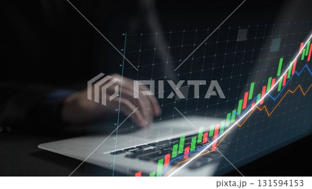 Businessman Analyzing Financial Data on Laptop with Graphs Showing Growth and Trends in a Dark Environment with Neon Elements Copula Businessman Analyzing Financial Data on Laptop with Graphs Showing Growth and Trends in a Dark Environment with Neon Elements Copula 131594153