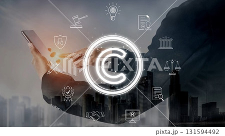 Copyright protection and intellectual property rights concept Marrow 131594492