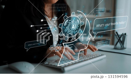 Conversational AI assistant chatbot interaction Marrow 131594596