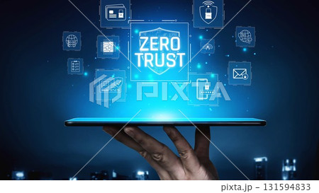 Zero trust cybersecurity model and data protection Marrow 131594833