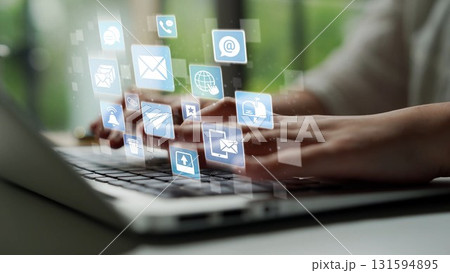 Email communication and digital messaging system Funnel Email communication and digital messaging system Funnel 131594895