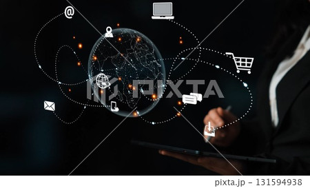 Global Digital Communication and Online Network Marrow 131594938