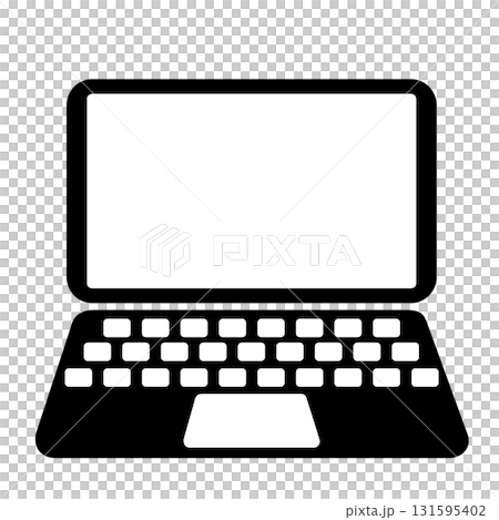 Simple laptop icon illustration material 131595402