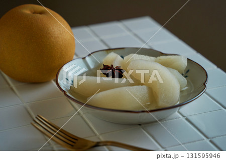 和梨のコンポート｜八角香る秋のデザート 131595946